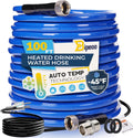 100FT Heated Water Hose for RV - Heated Drinking Water Hose for -45F