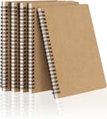 Spiral Notebooks A5 Lined 5Pcs College Ruled Journals - Thick Paper