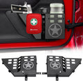 Metal Front Door Storage Box Pockets for Wrangler JK JKU - Expands