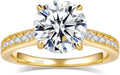 Moissanite Engagement Rings for Women - D Color VVS1 Sparkle hardness