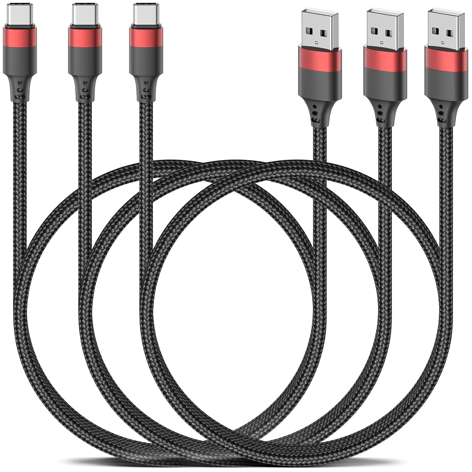Fast Charge Trio: 3ft USB C 3 Pack