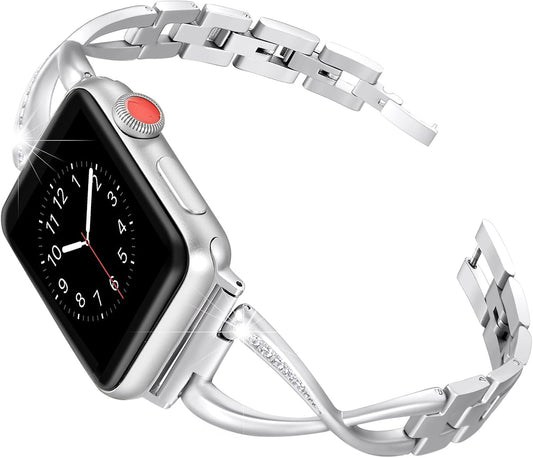Secbolt Stainless Steel Apple Watch Band - Elegant Women's Jewelry