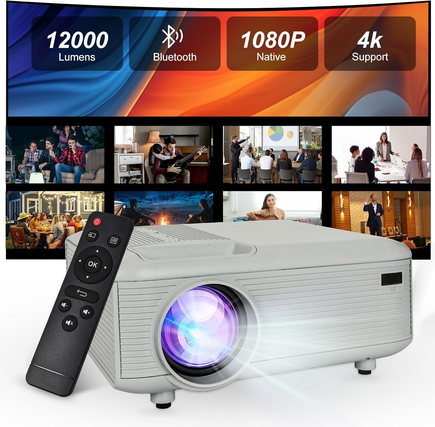 KEJOG Portable HD Mini Projector - Max 300 Display