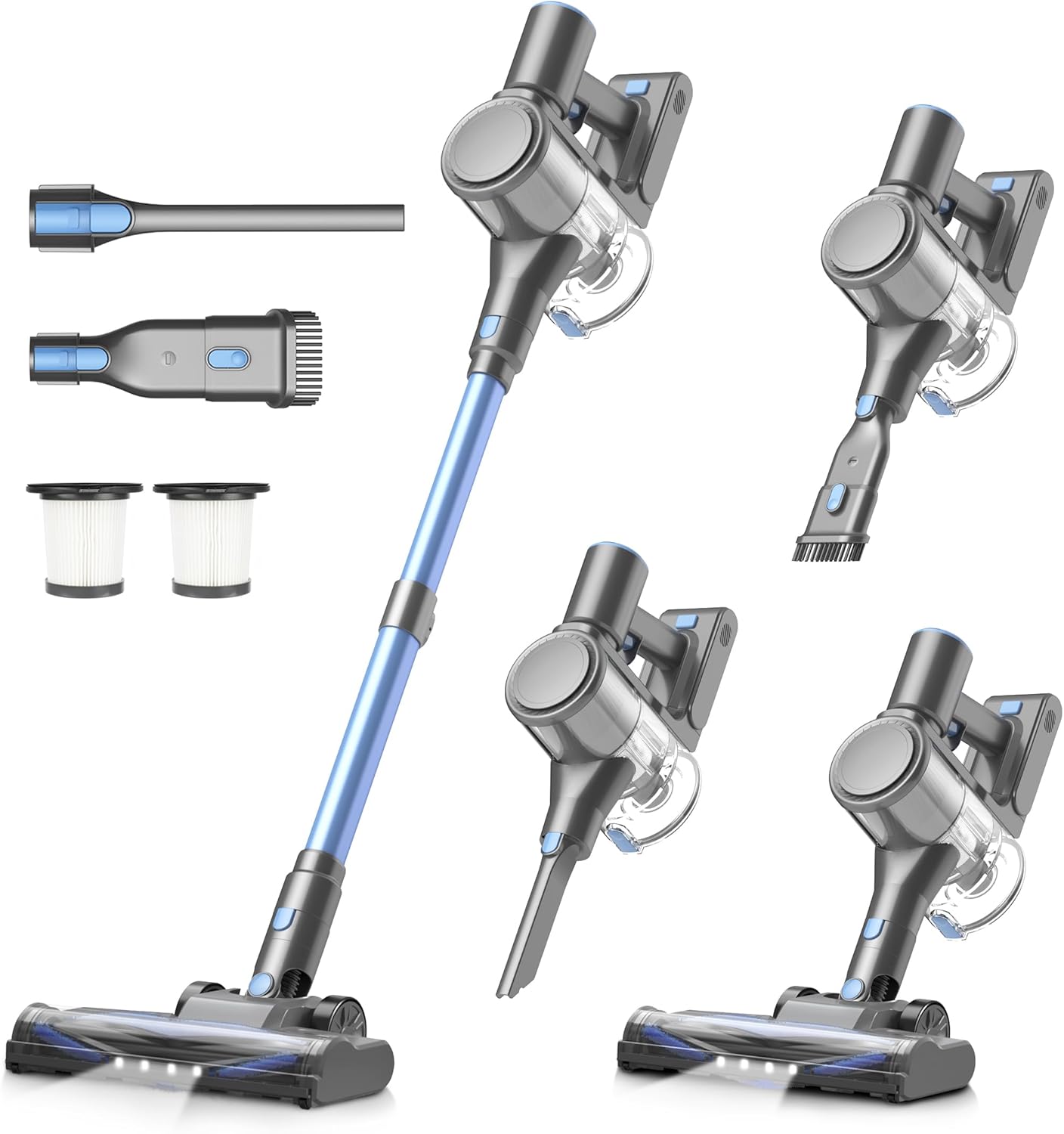 Zefiro Cordless Vacuum Cleaner with 450W Suction Power