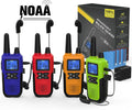 Walkie Talkies for Adults Long Range Rechargeable 4 Pack - NOAA Alert