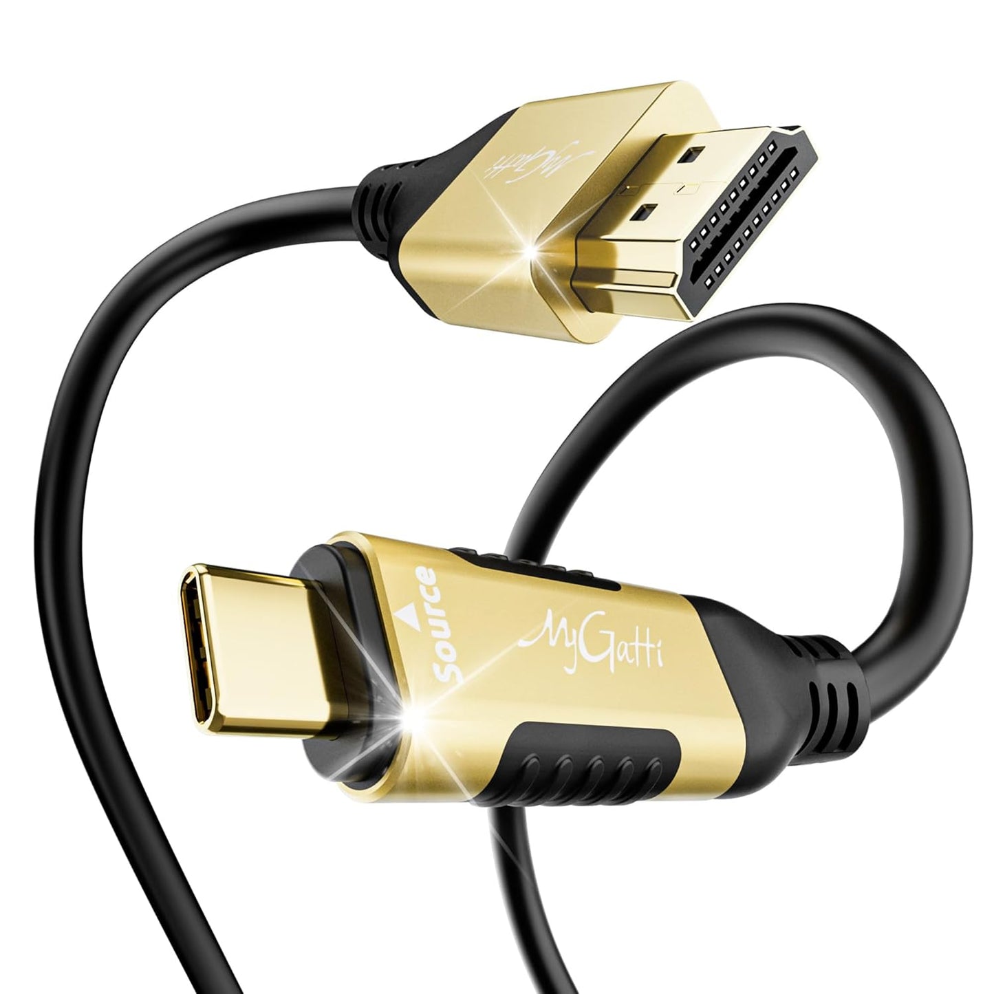 4K@60Hz High-Speed USB C to HDMI Cable by Mygatti