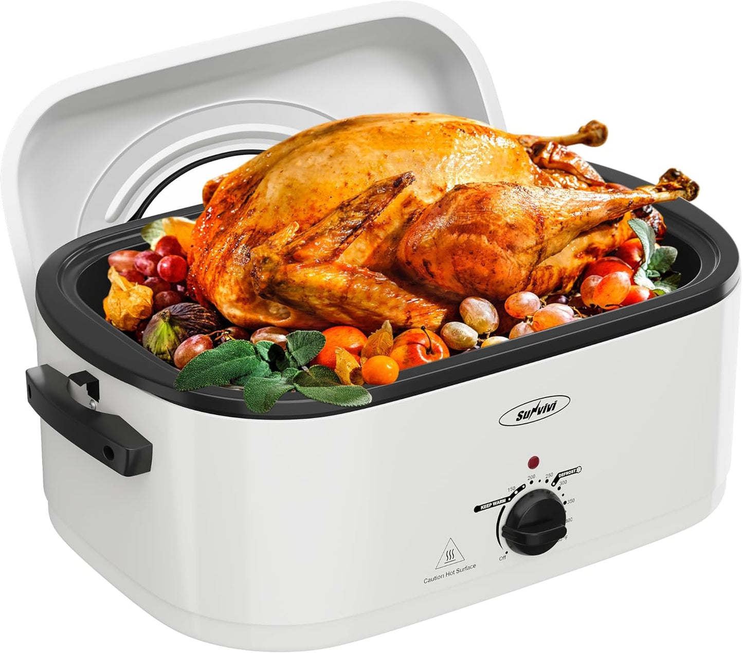 Sunvivi 24 Quart Electric Roaster for Perfect Holiday Meals