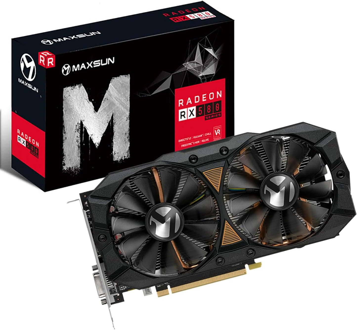 maxsun Radeon RX 580 8GB GPU for PC Gaming with Multi Monitor Support