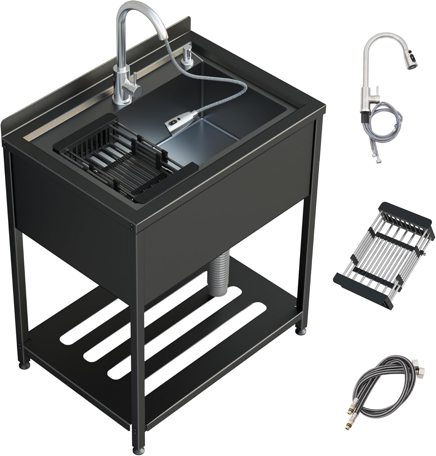 30inch Stainless Steel Utility Sink for Kitchens and Bathrooms