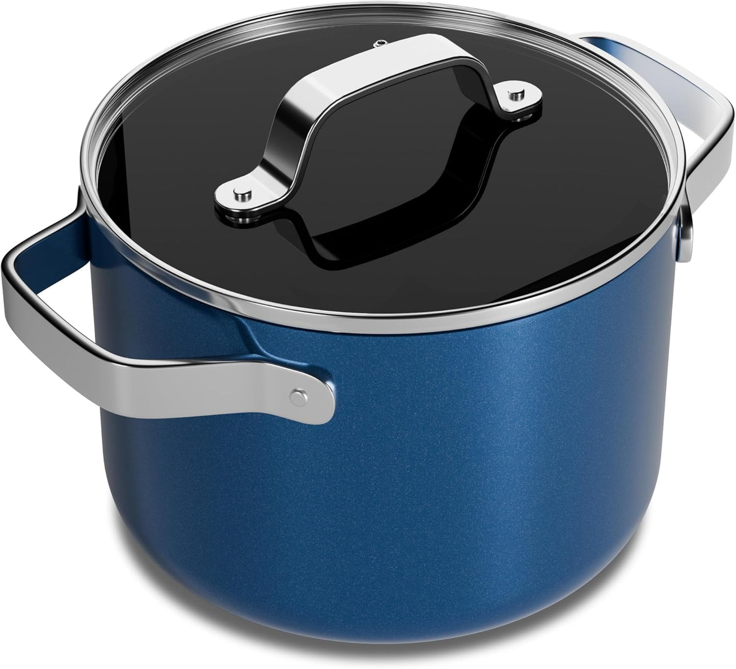 Bakken 3 Quart Ceramic Coated Stock Pot with Lid for Cooking