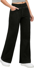 Wide Leg Jeans Woman High Waisted Pull On Baggy Jeans (Style CG3R)