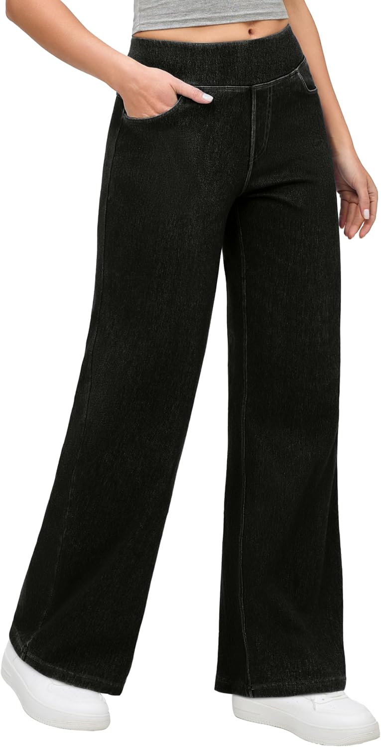 IUGA Wide Leg Jeans for Women - High Waisted Baggy Denim Style