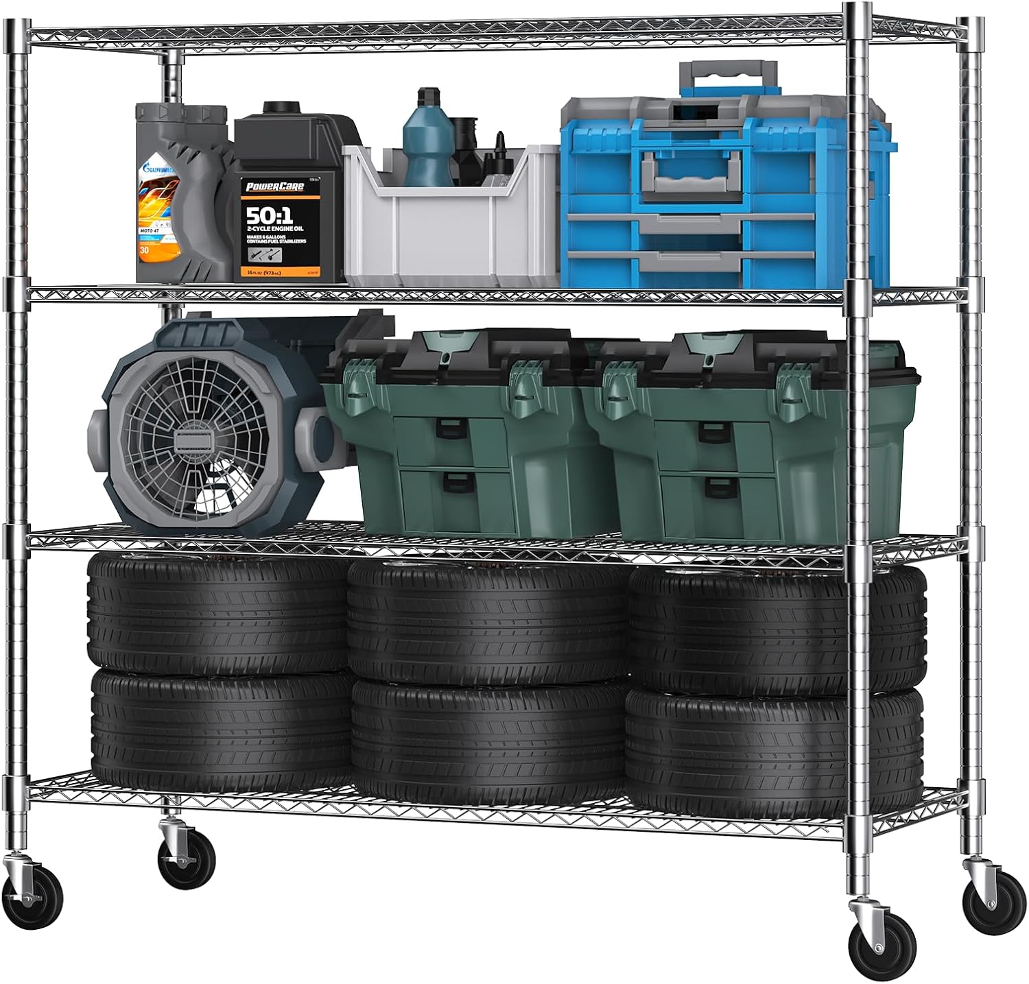 Himimi 72in H Storage Shelves - Heavy Duty Adjustable Wire Shelf