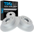 TRQ Rear Brake Rotors Set Premium G-Coated Smooth - Direct Fit OE