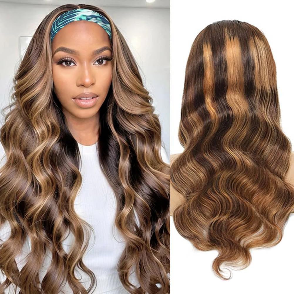 Headband Wigs for Black Women - 18 Inch Glueless Body Wave