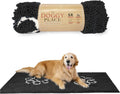 Microfiber Dog Mat for Muddy Paws 60 in x 36 in Charcoal - Runner