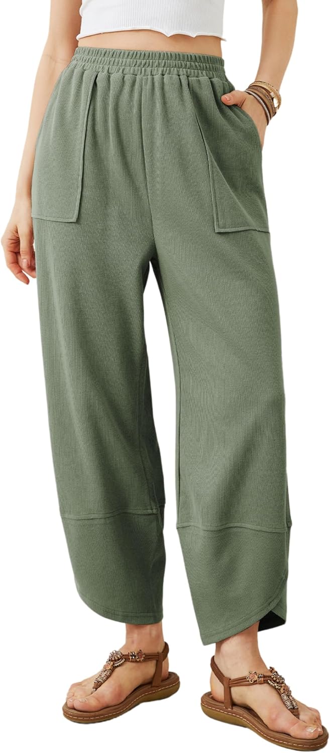 Xiaoxuemeng Womens Baggy Wide Leg Pants for Casual Comfort