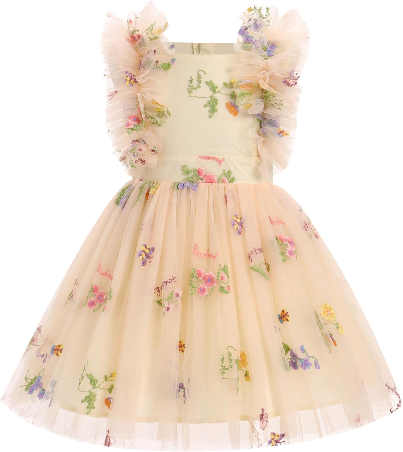 Kids Girls Confetti Birthday Princess Dress for Cake Smash Fun