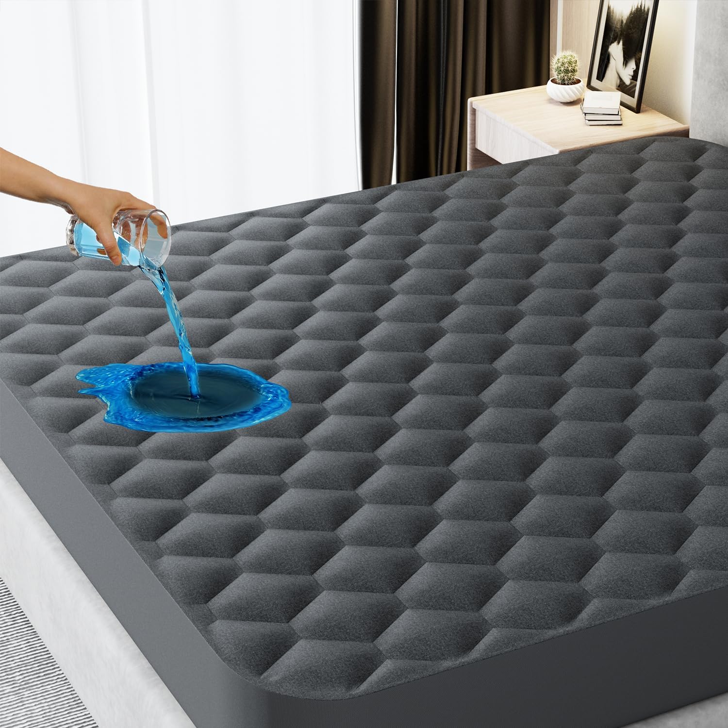 Waterproof King Mattress Protector for Ultimate Comfort & Care