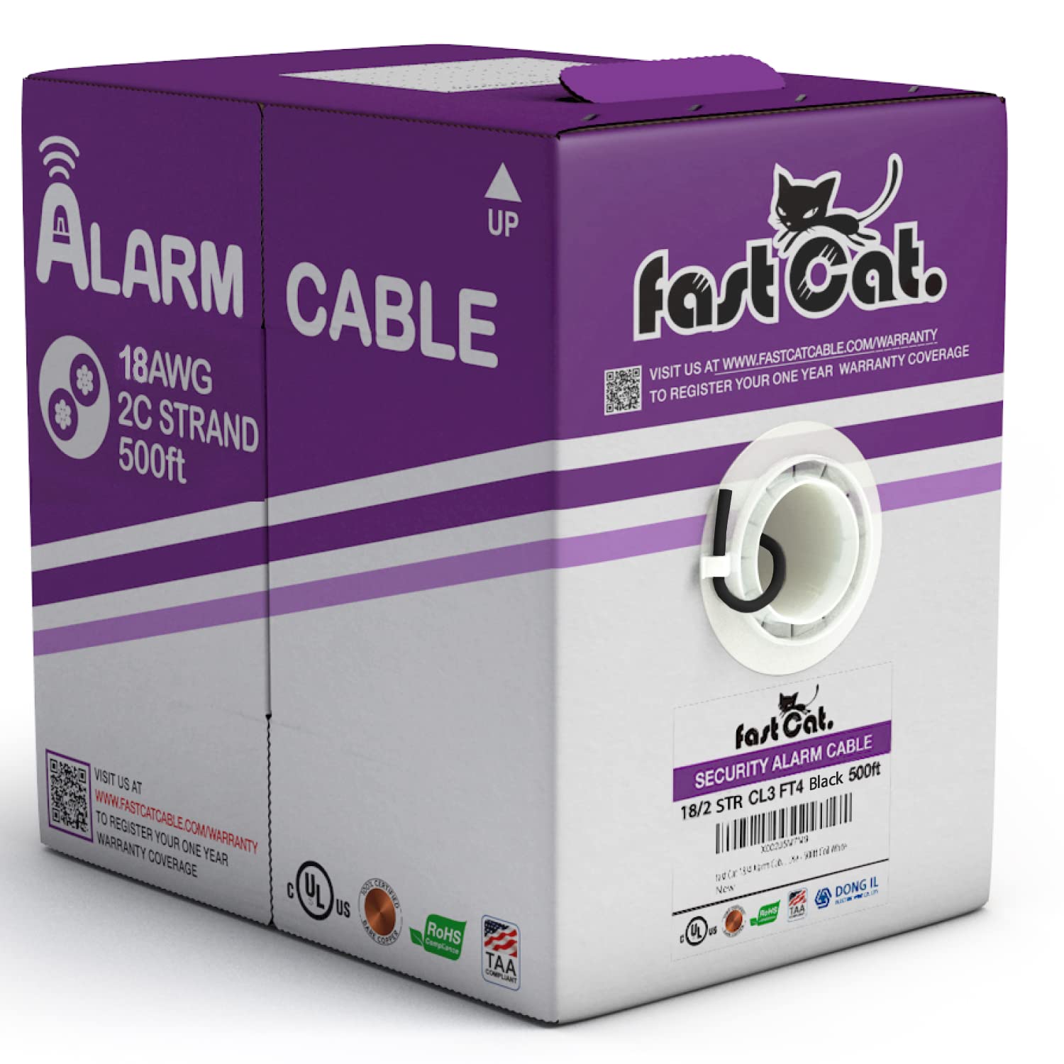 Fast Cat Security Cable 18 AWG for Reliable Alarm Systems