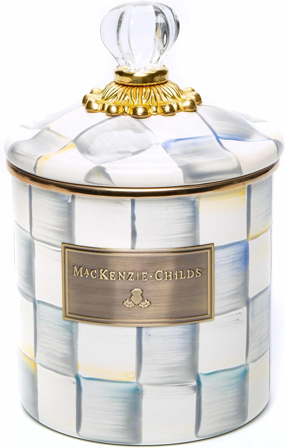 MACKENZIE-CHILDS Small Enamel Canister for Stylish Storage
