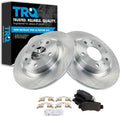 TRQ Rear Brake Pad & Rotor Kit for 2016-2018 Mazda CX-3
