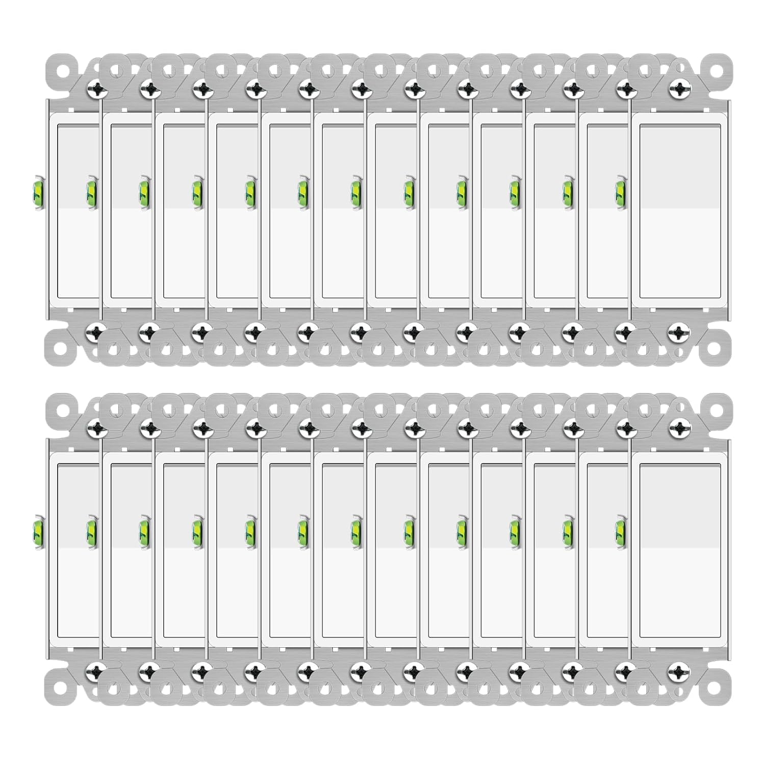 GreenCycle Three Way Switch White - 24 Pack Rocker Switches