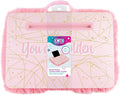 3C4G Pink & Gold Deluxe Fur Lap Desk - Tech On The Go!
