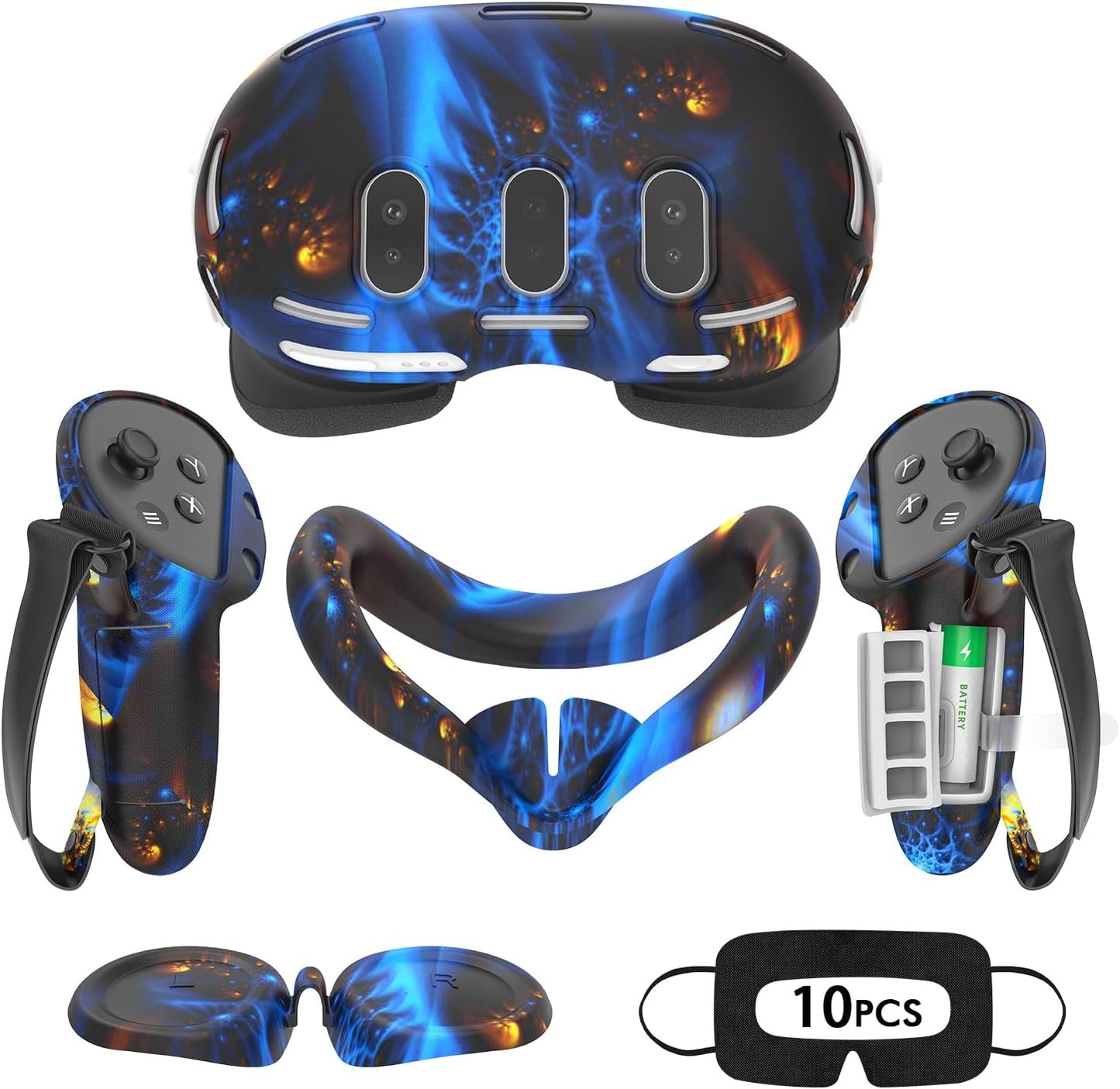 Silicone Cover Set for Meta Quest 3 - Full Protection & Style