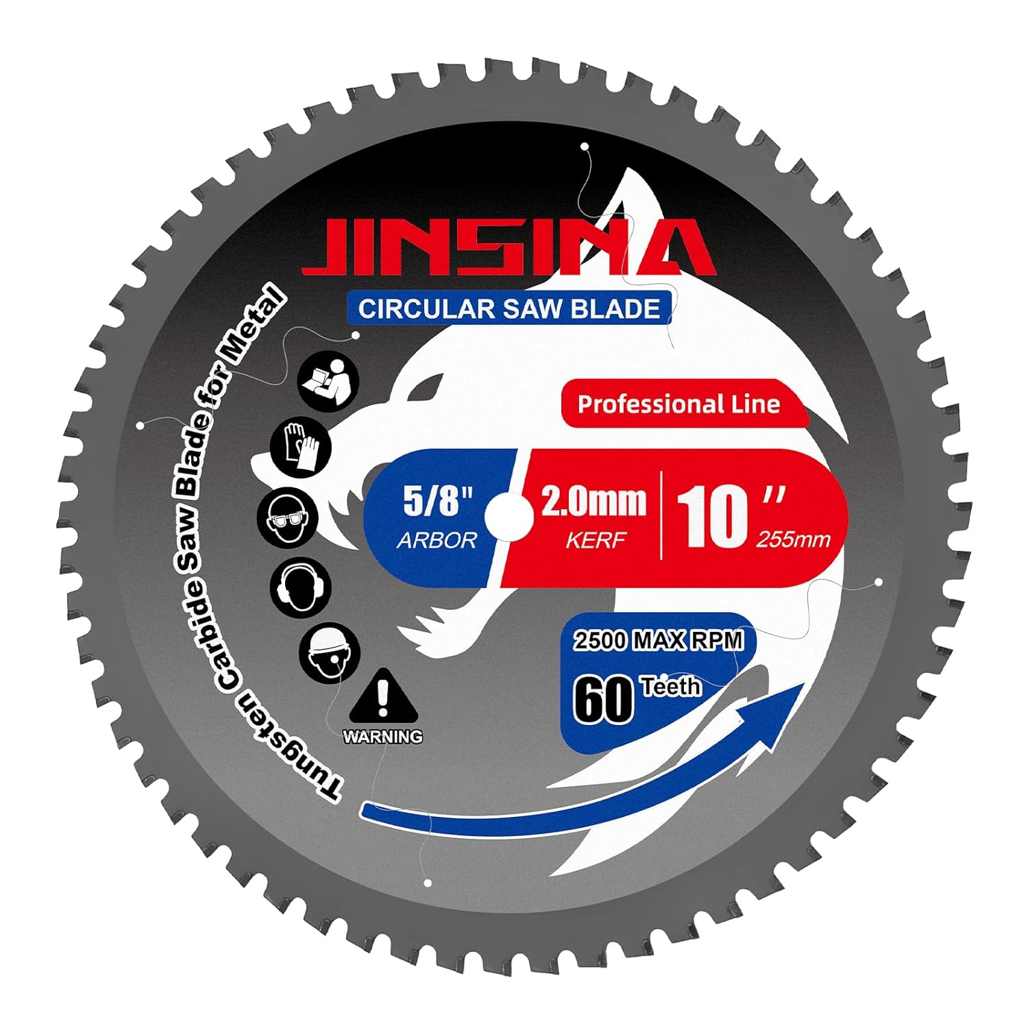 10in TCT Metal Cutting Saw Blade for Precision and Durability