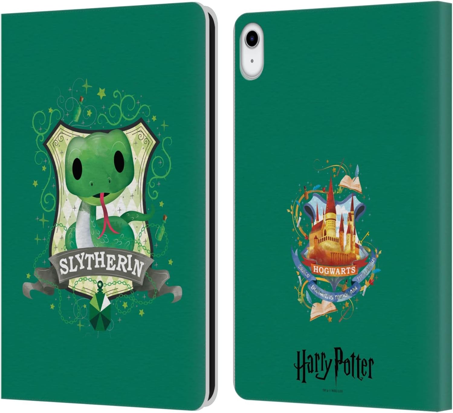 Harry Potter Slytherin Deathly Hallows II Leather Wallet Case