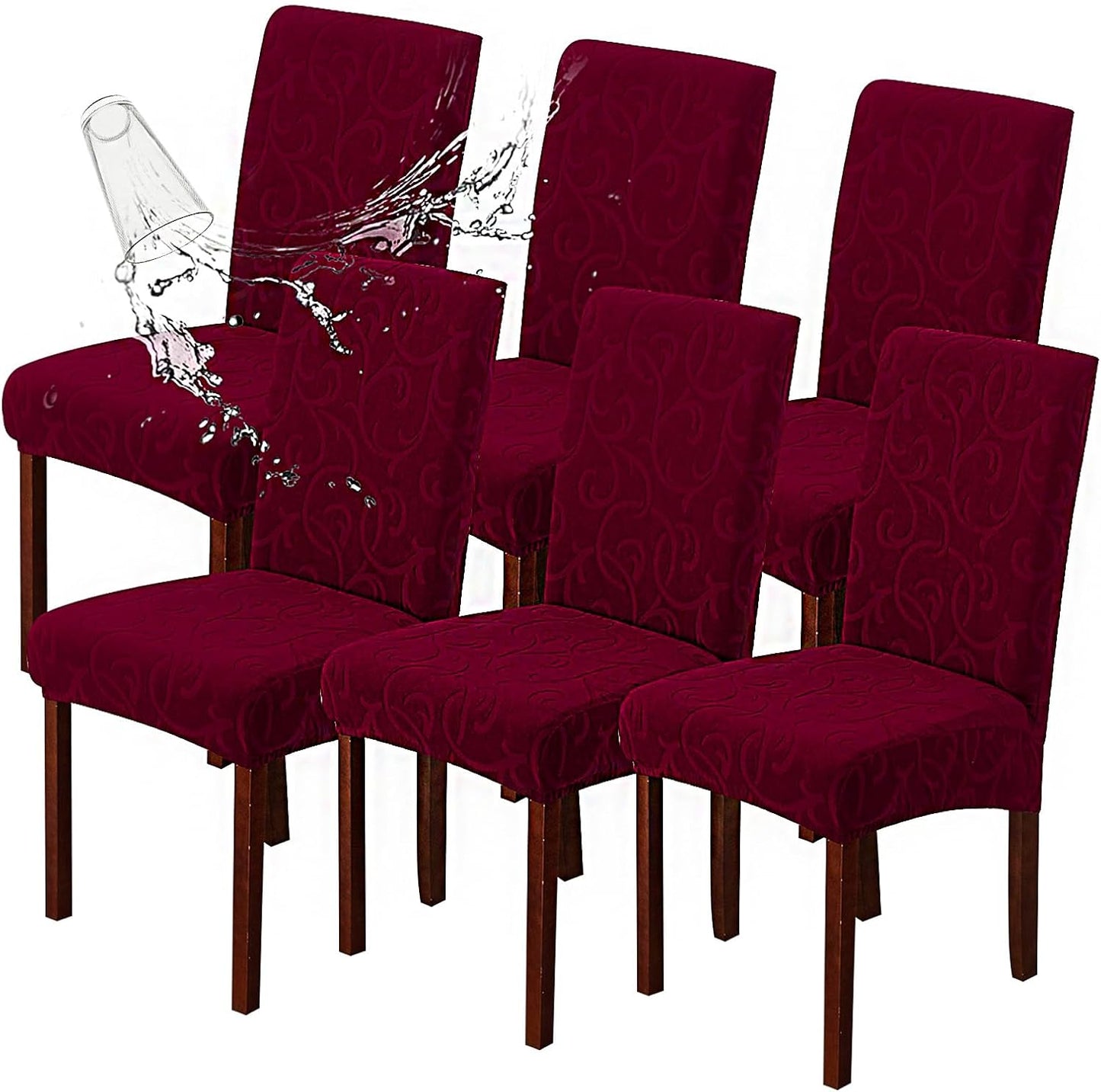 Genina Waterproof Dining Room Chair Covers for Stylish Protection