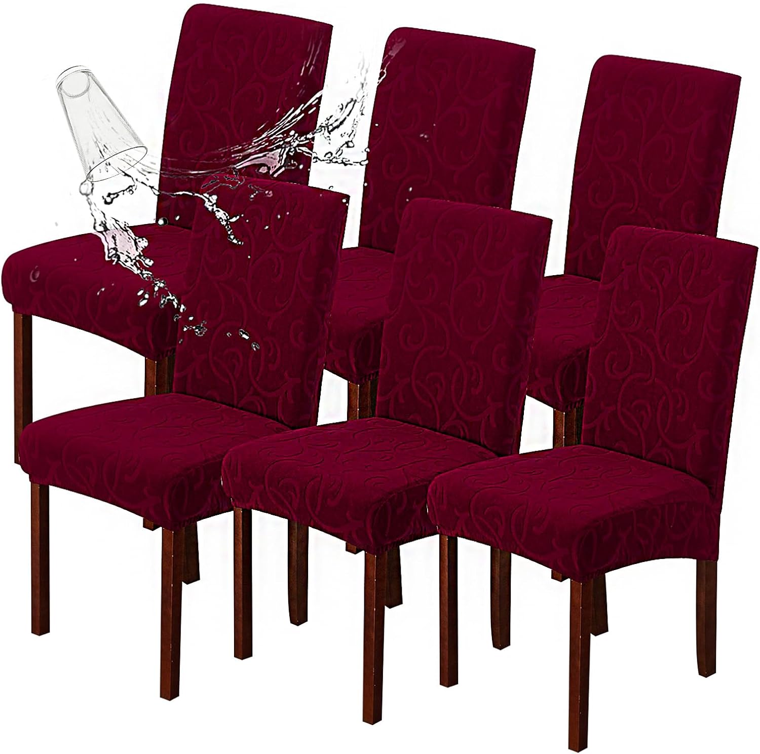Genina Waterproof Dining Room Chair Covers for Stylish Protection