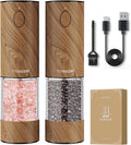 TOMEEM Upgraded Electric Salt and Pepper Grinder Set with LED Lights