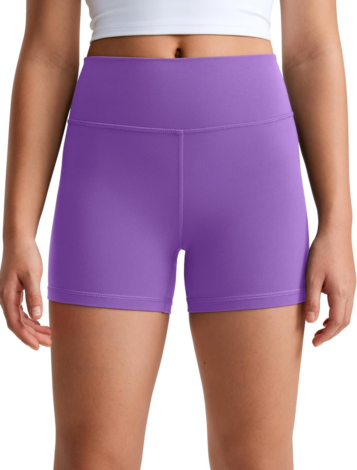 Kids High Waist Butterluxe Biker Shorts by CRZ YOGA
