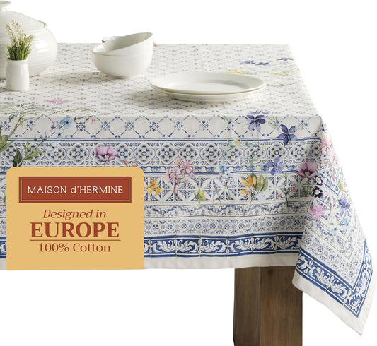 Maison d' Hermine 54 x 72 Inches Cotton Tablecloth for All Occasions
