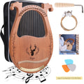 Lyre Harp 16-String Mahogany Acoustic Lyre - Portable Beginner