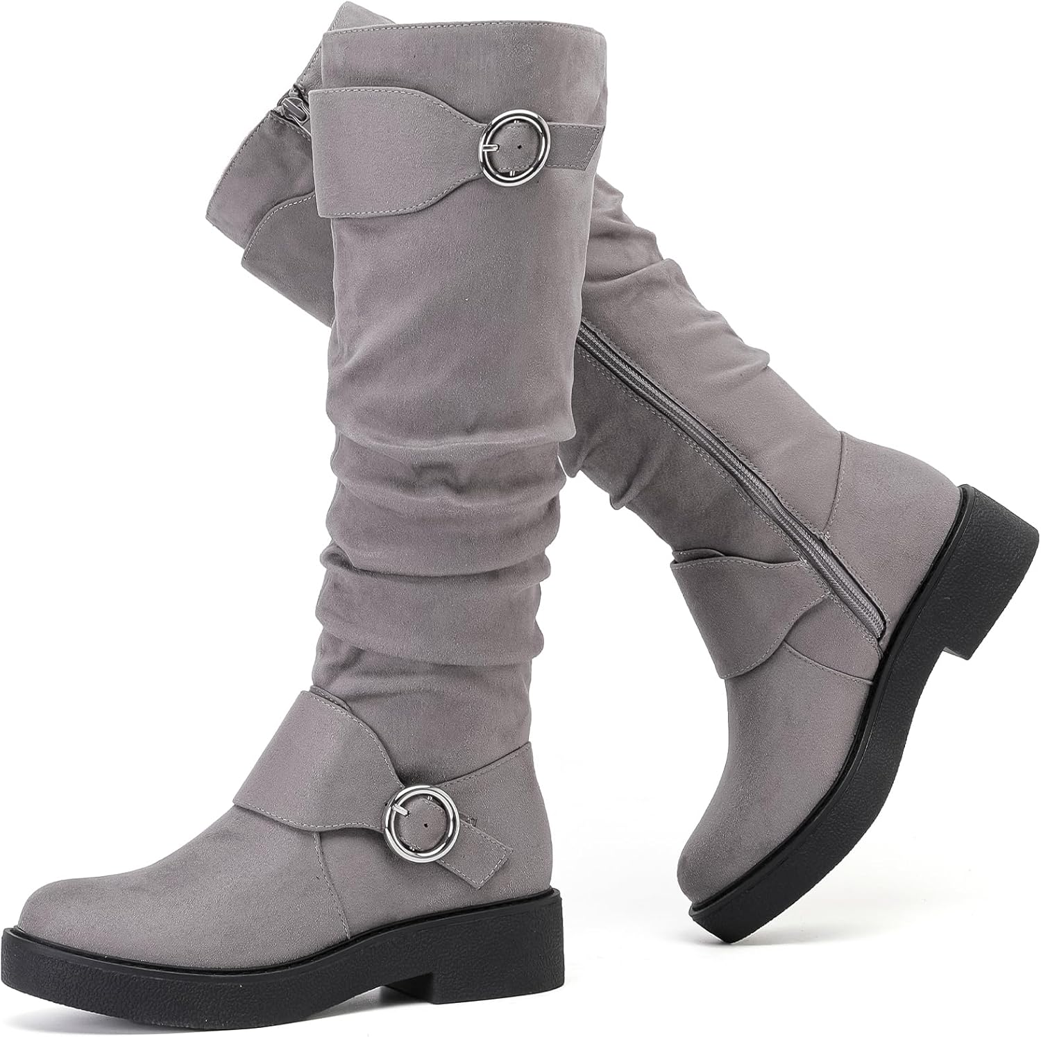 Stylish Women's Slouchy Knee High Boots for Comfortable Wear