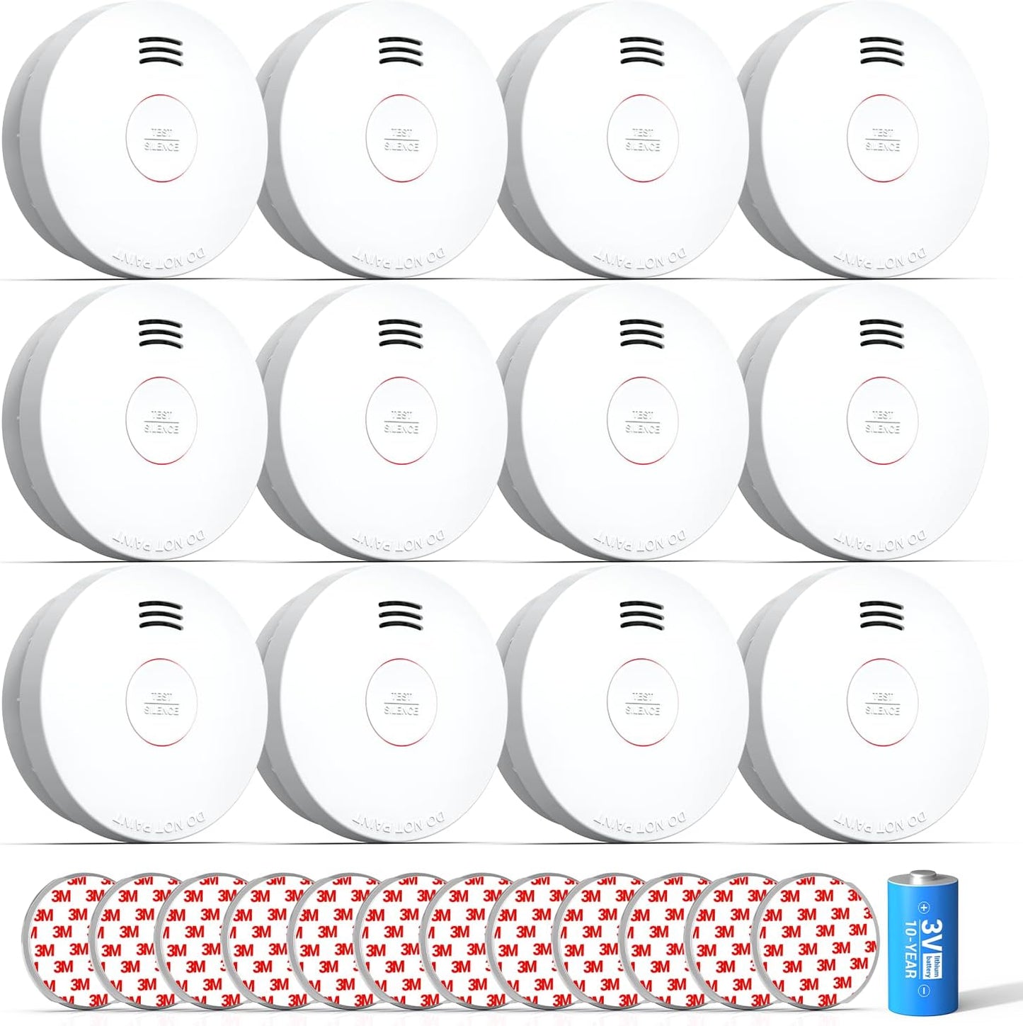 SITERWELL Smoke Detector with 10 Year Battery and Photoelectric Sensor