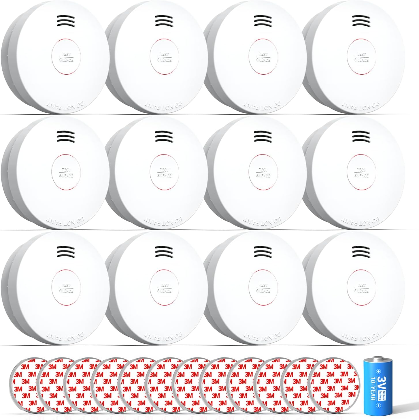 SITERWELL Smoke Detector with 10 Year Battery and Photoelectric Sensor