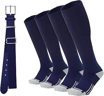 Toddler Baseball Socks And Belt Combo For Youth Boys Girls