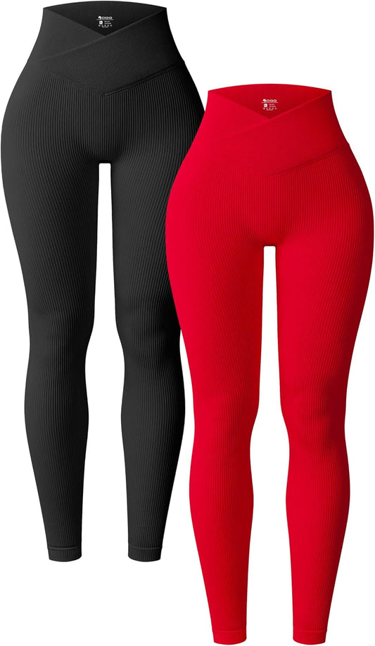 OQQ Women's 2 Piece Yoga Leggings for Ultimate Comfort and Style