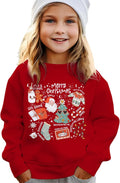 Merry Xmas Toddler Sweatshirt - Adorable Doodle Graphic!