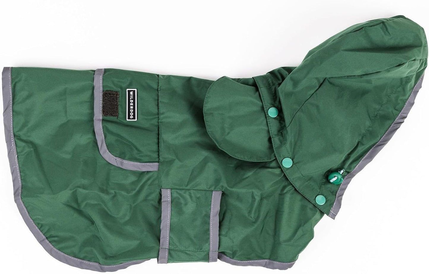Wilderdog Dog Jacket Waterproof Raincoat with Removable Hood
