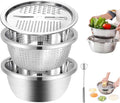 ASTRIYO 3-in-1 Stainless Steel Basin - Ultimate Kitchen Convenience!