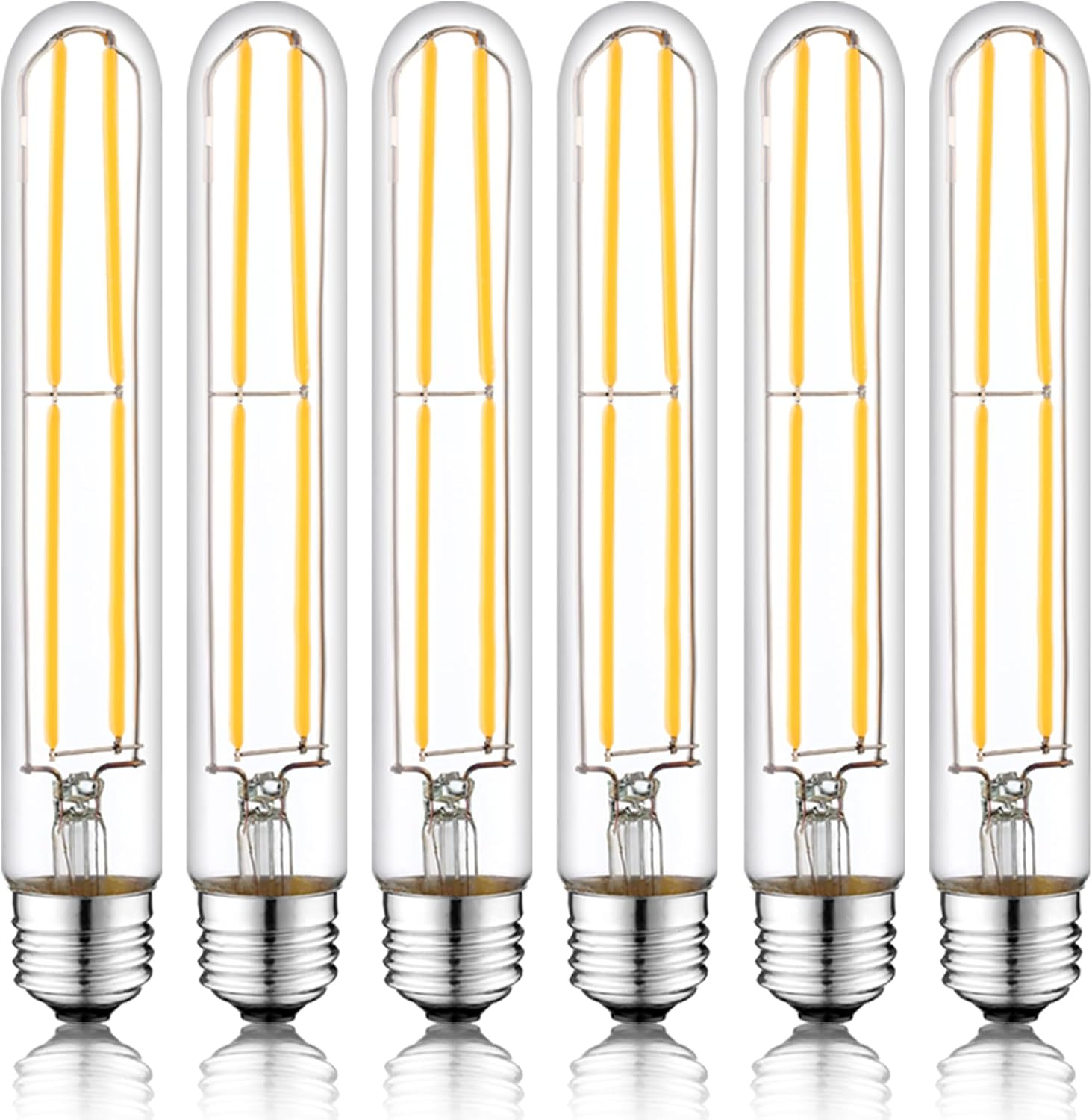 7.3 Inch E26 LED Bulb 6W Dimmable Warm White Edison Bulbs