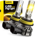 AUXITO H11 LED Fog Light Bulbs - 300% Brighter, 6000 Lumens