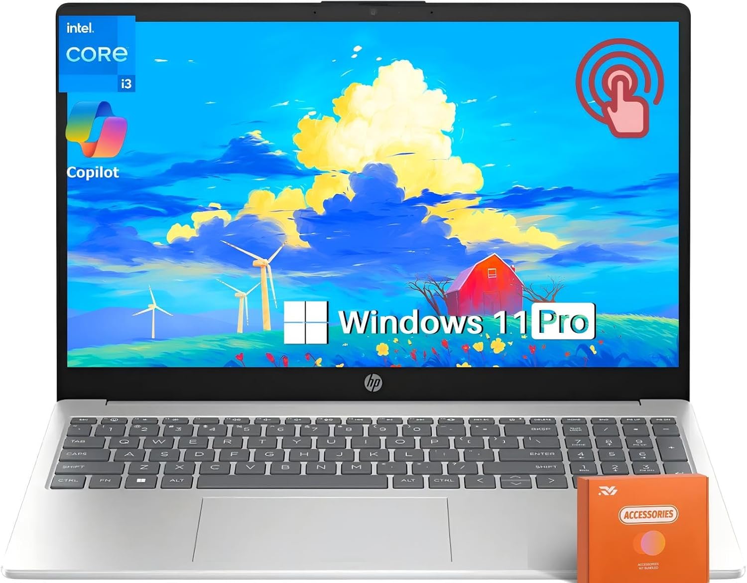 HP 15.6 Touchscreen Business Laptop with Intel i3-1215U Processor