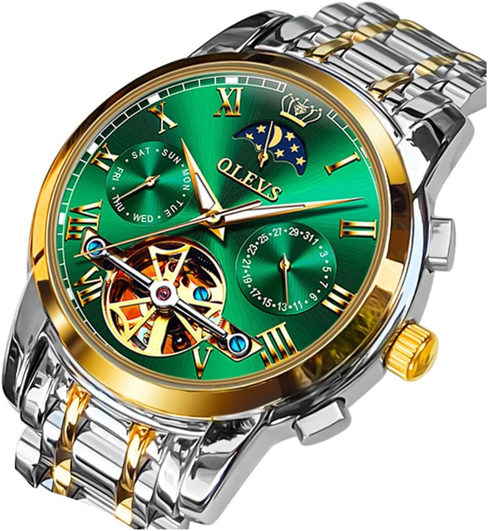 OLEVS Moon Phase Automatic Men's Watch