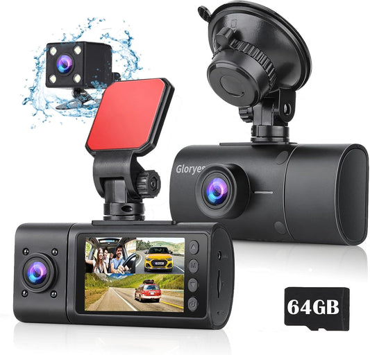 2025 Gloryes Triple Dash Cam: Full Interior Coverage!